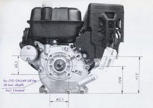 Schneefräsenmotor Abmaße